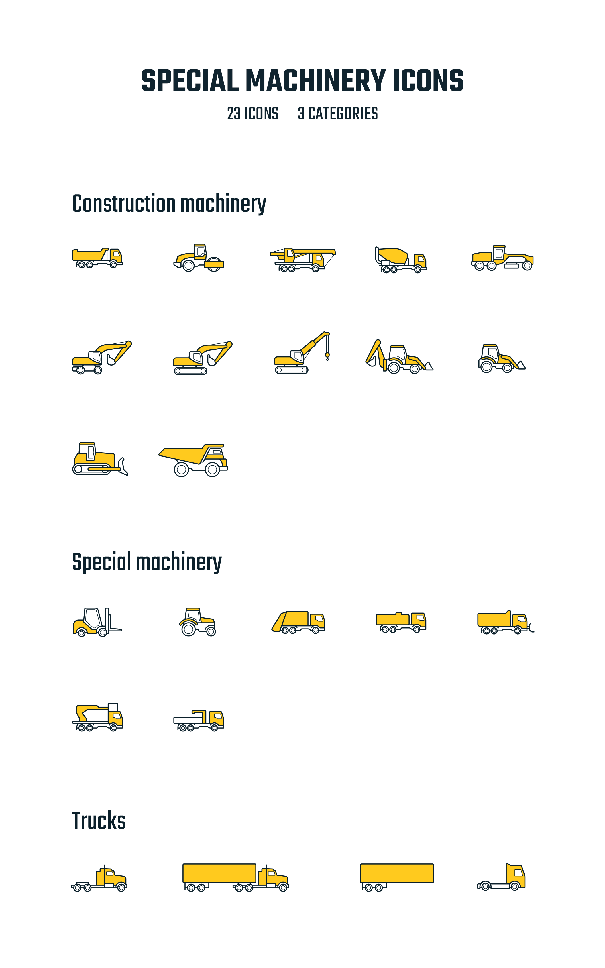 专用特种机械矢量图标集 Special Machinery Icons_img_1