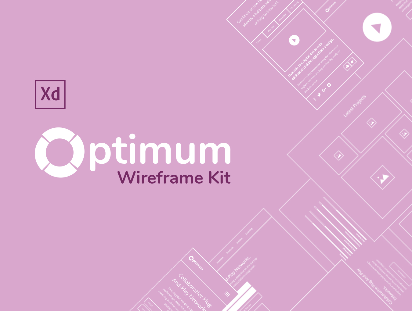 超强大多功能的WEB线框套件 Optimum Wireframe kit_img_1