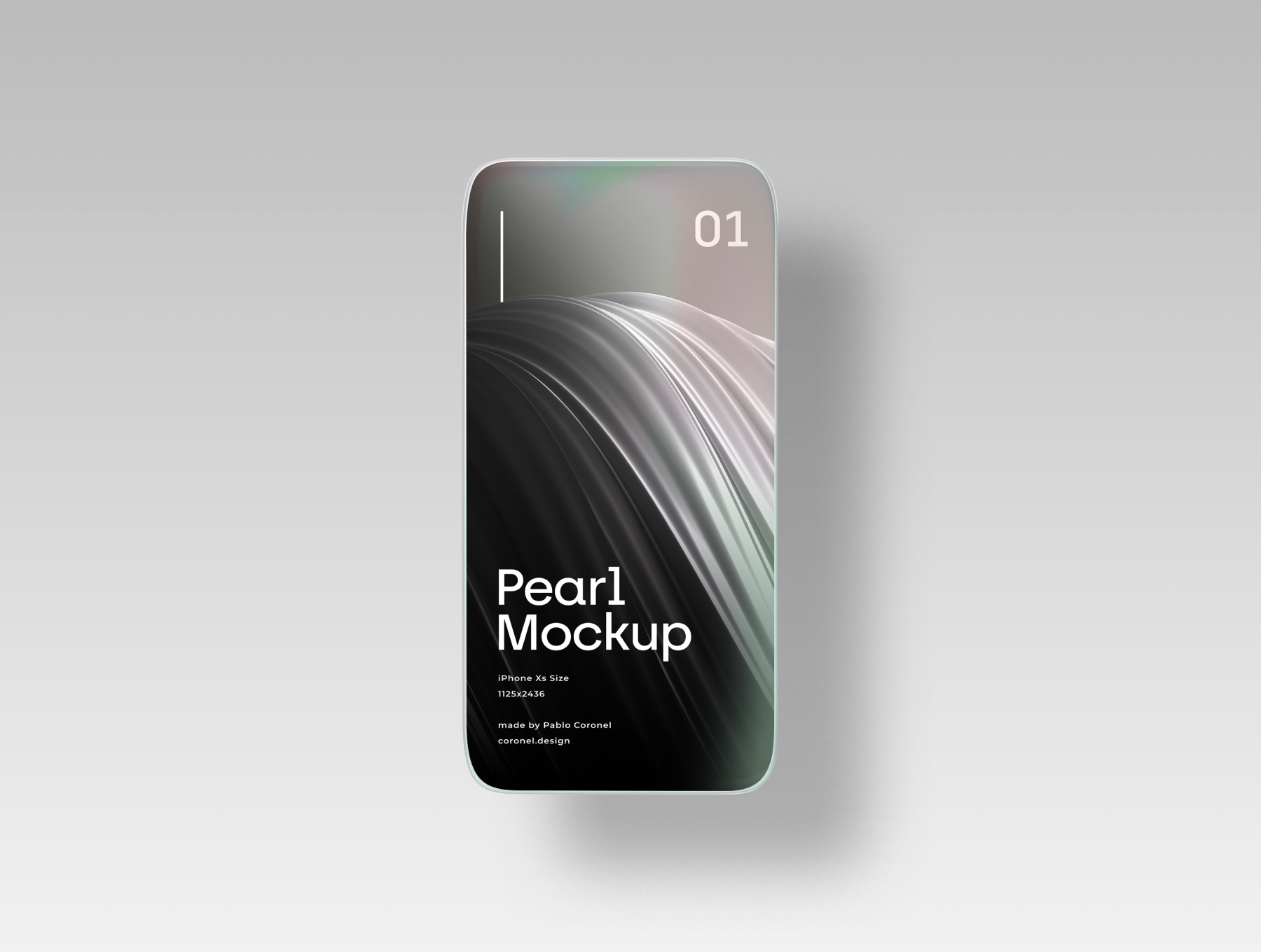 未来派全屏APP UI设计手机展示样机PSD模板 Pearl Phone Mockups_img_2