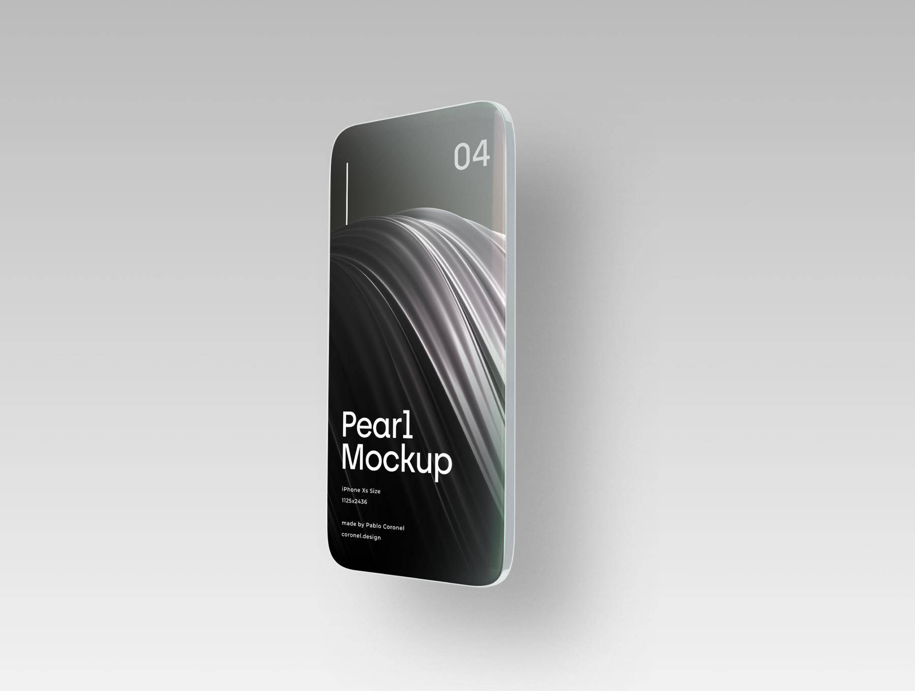 未来派全屏APP UI设计手机展示样机PSD模板 Pearl Phone Mockups_img_2