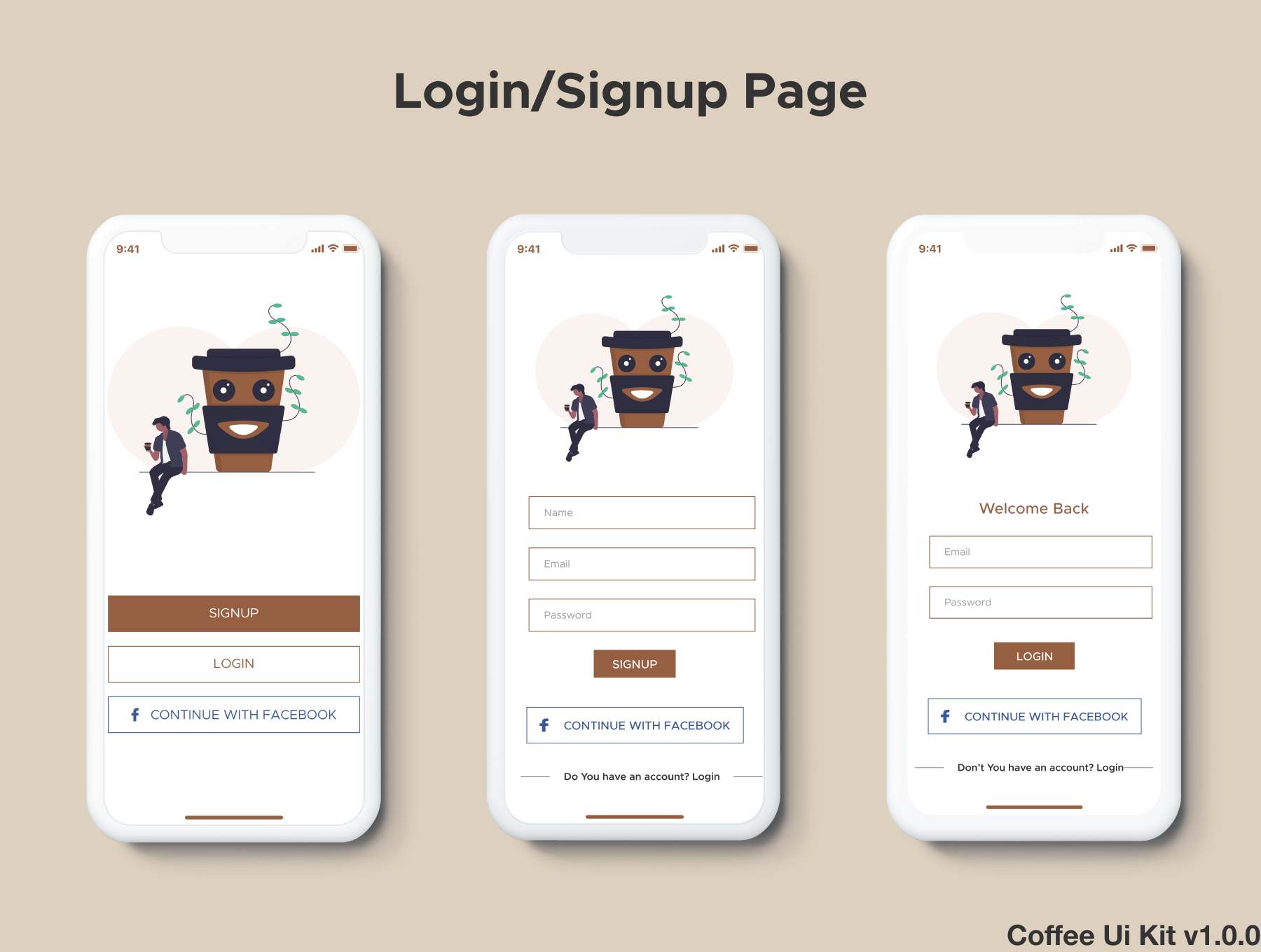 现代经典的咖啡在线订购iOS APP UI套件 Coffee Mix Ui kit_img_2