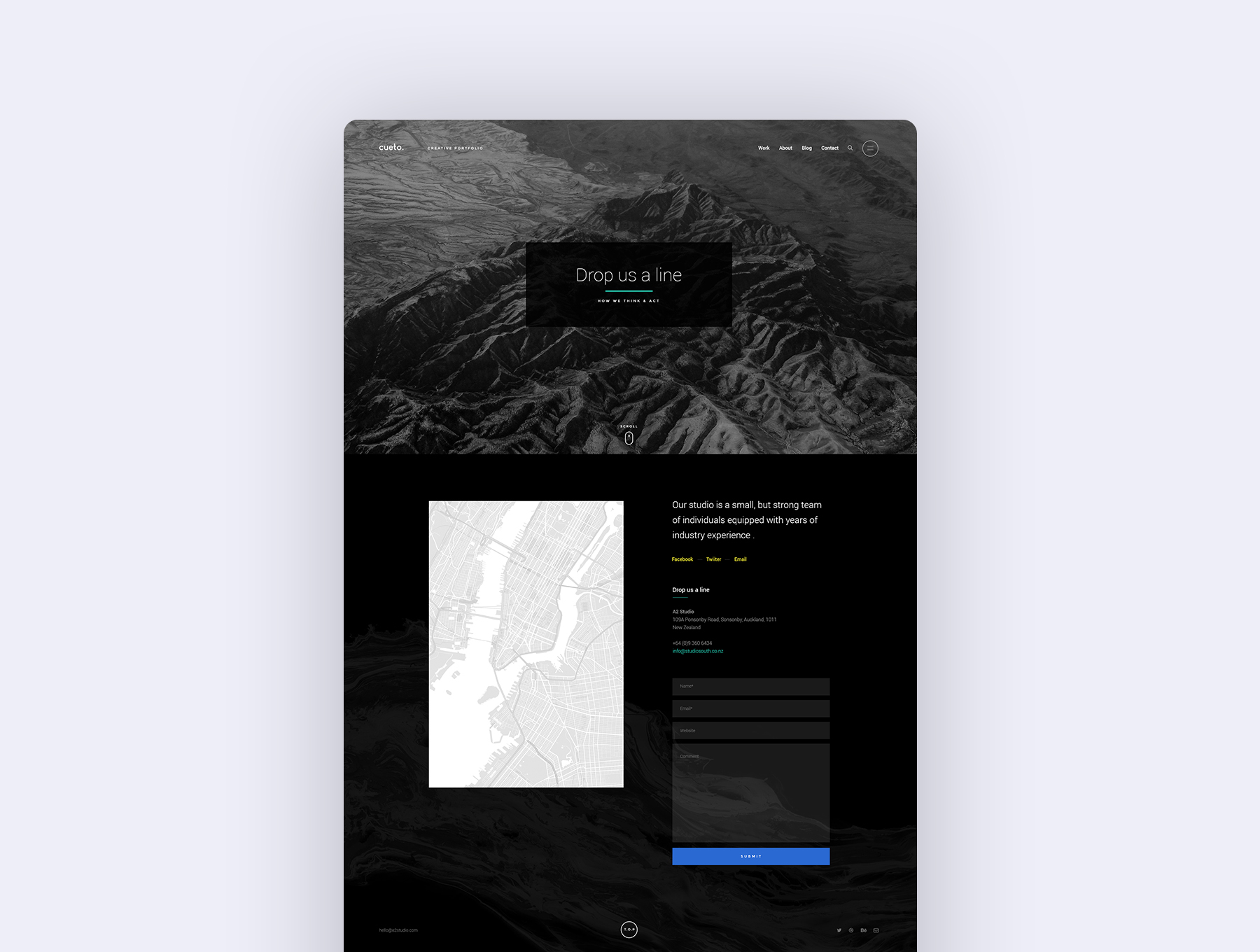 精美的设计团队博客Web UI套件 Cueto Creative Web UI Kit_img_2