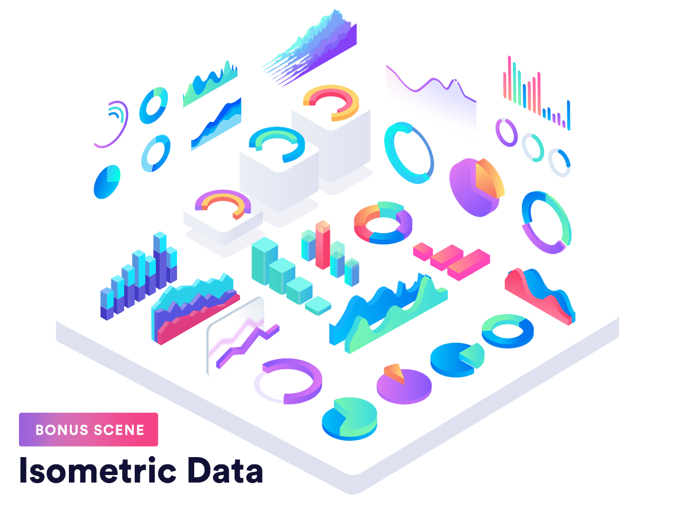 等距包装&各种苹果设备2.5D矢量插图 Isometric Illustrations Apple_img_2