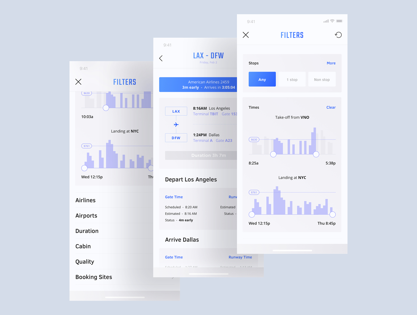 精选免费令人印象深刻的旅行移动应用程序iOS UI套件 Heaven Mobile App UI Kit_img_2