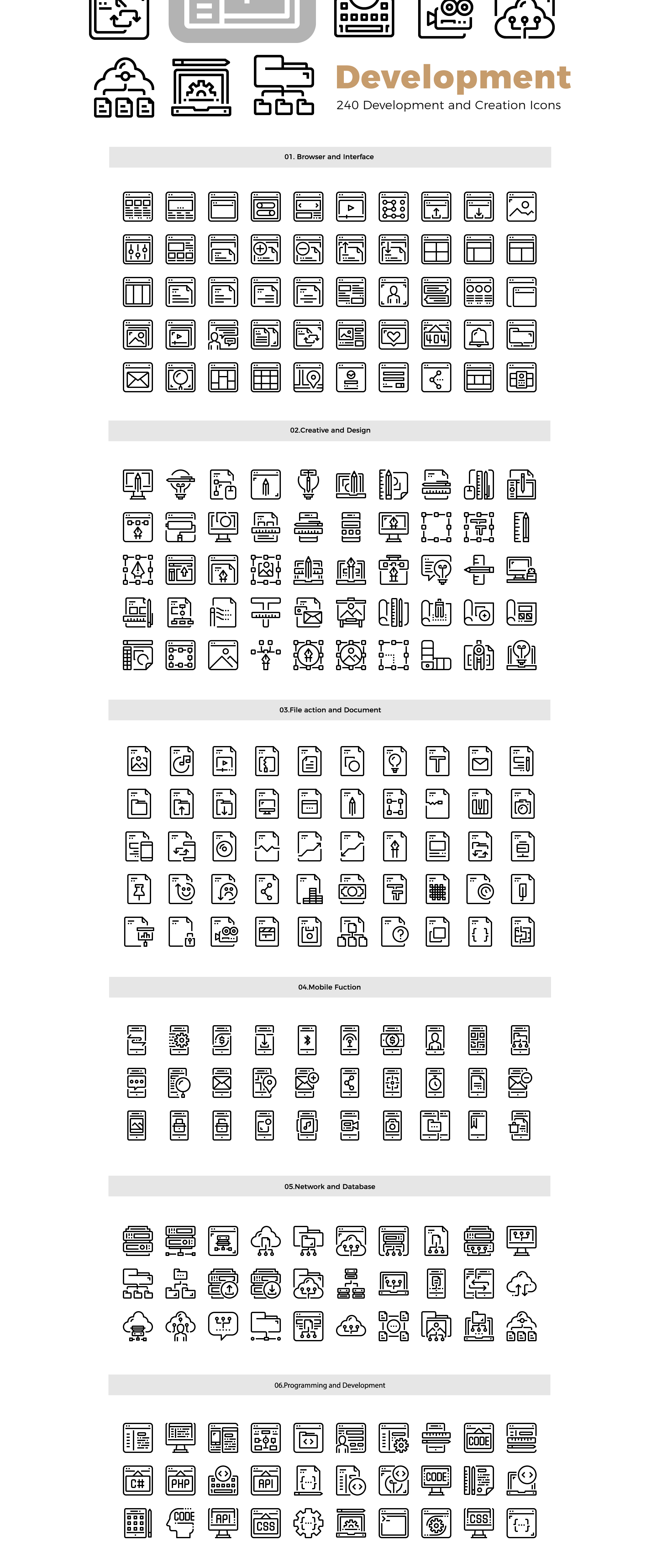 移动应用程序开发矢量图标合集 Justicon Development Icons_img_2