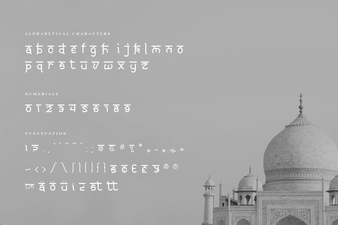 复古印度风衬线英文字体下载 Krishna - Authentic Indian Typeface_img_2