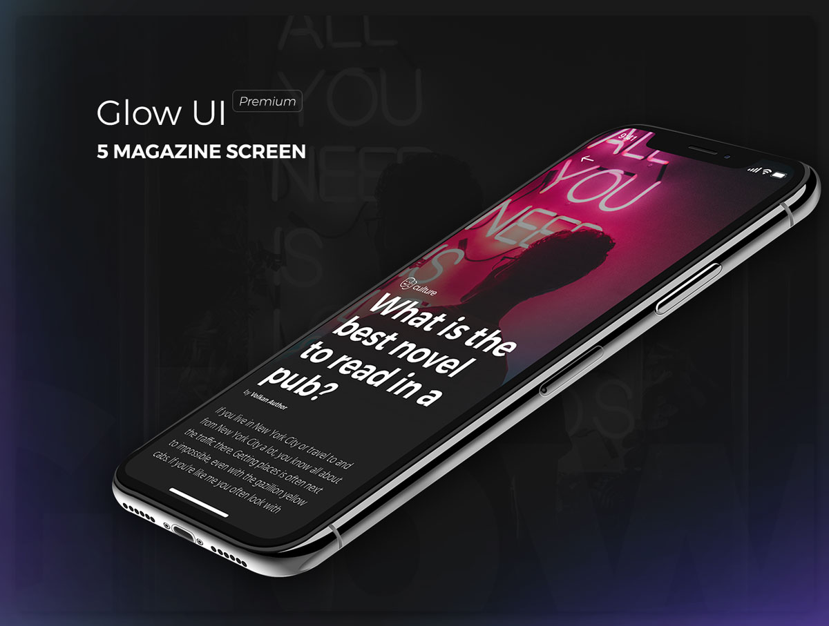 多功能社交商城导航APP UI套件 Glow UI_img_2