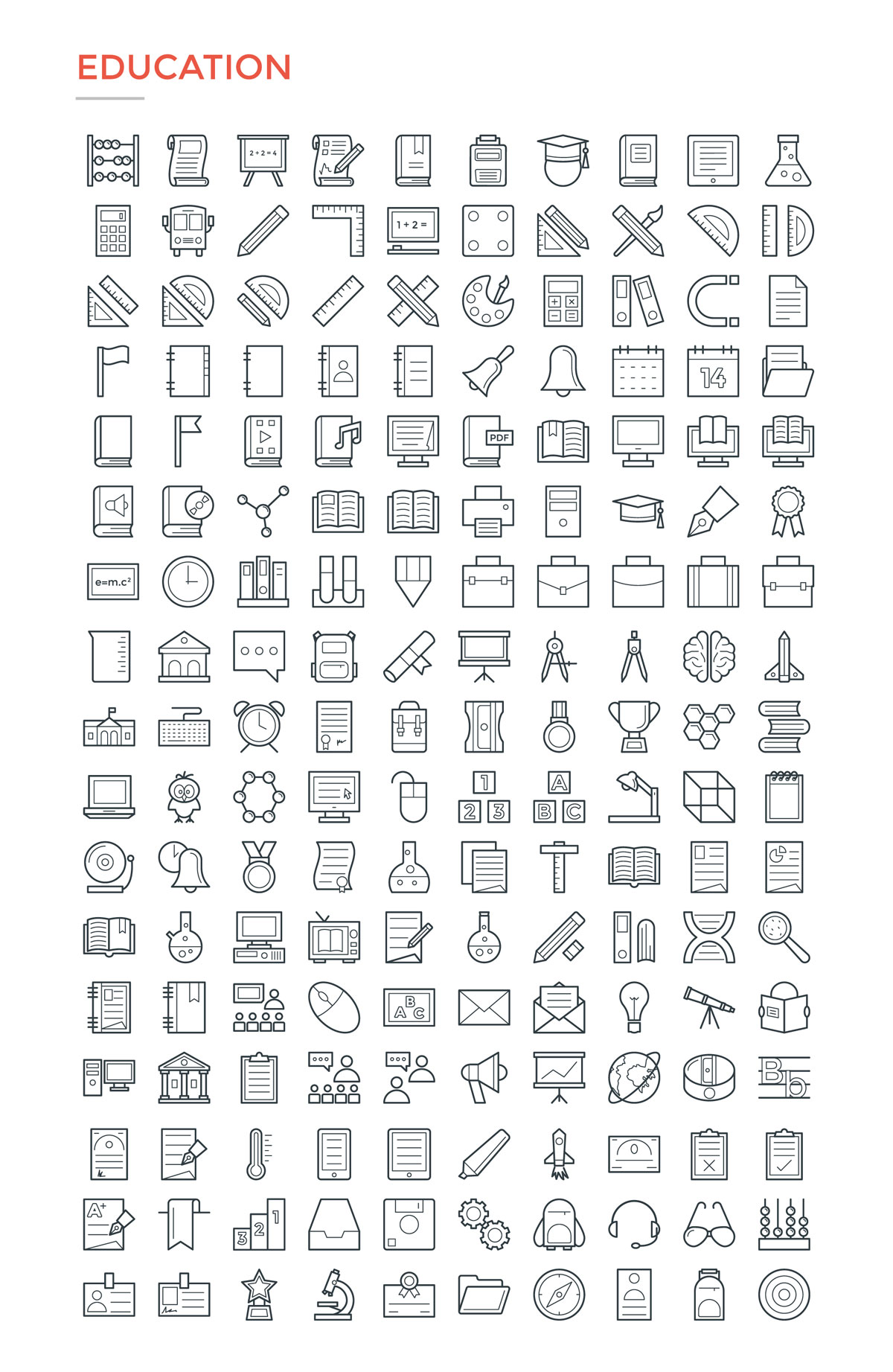 4800款独特的矢量图标合集 4800 Line Icons_img_2