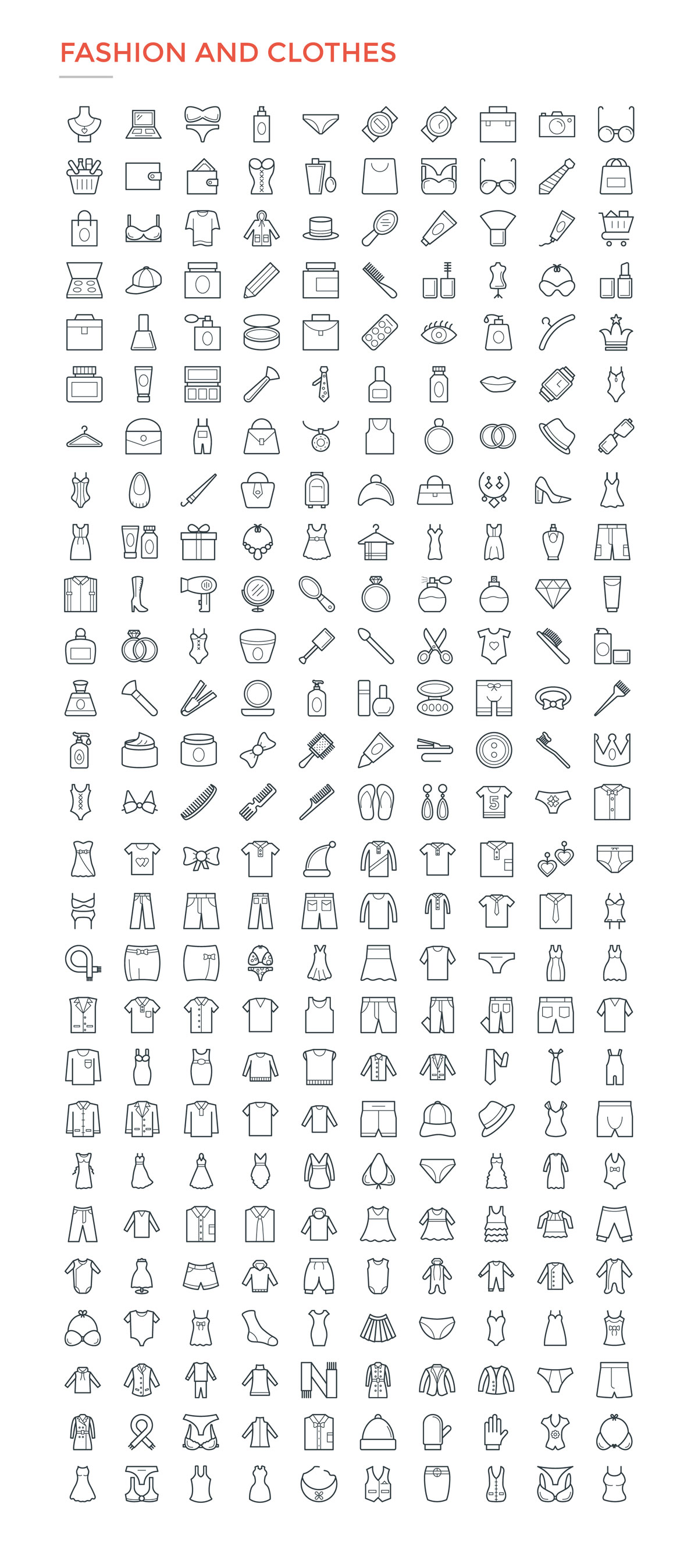 4800款独特的矢量图标合集 4800 Line Icons_img_2