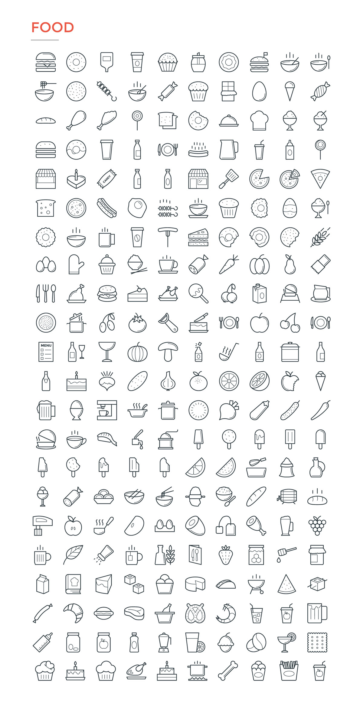 4800款独特的矢量图标合集 4800 Line Icons_img_2