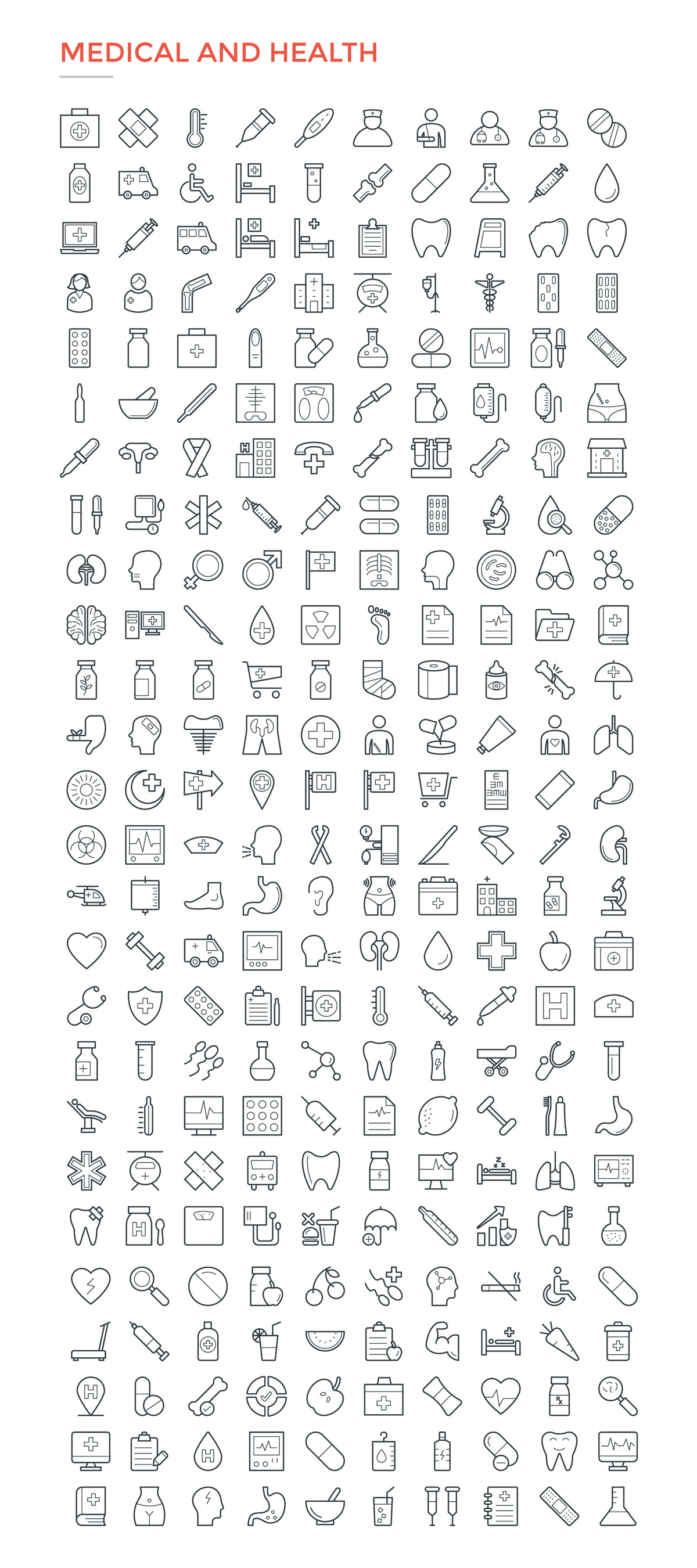 4800款独特的矢量图标合集 4800 Line Icons_img_2