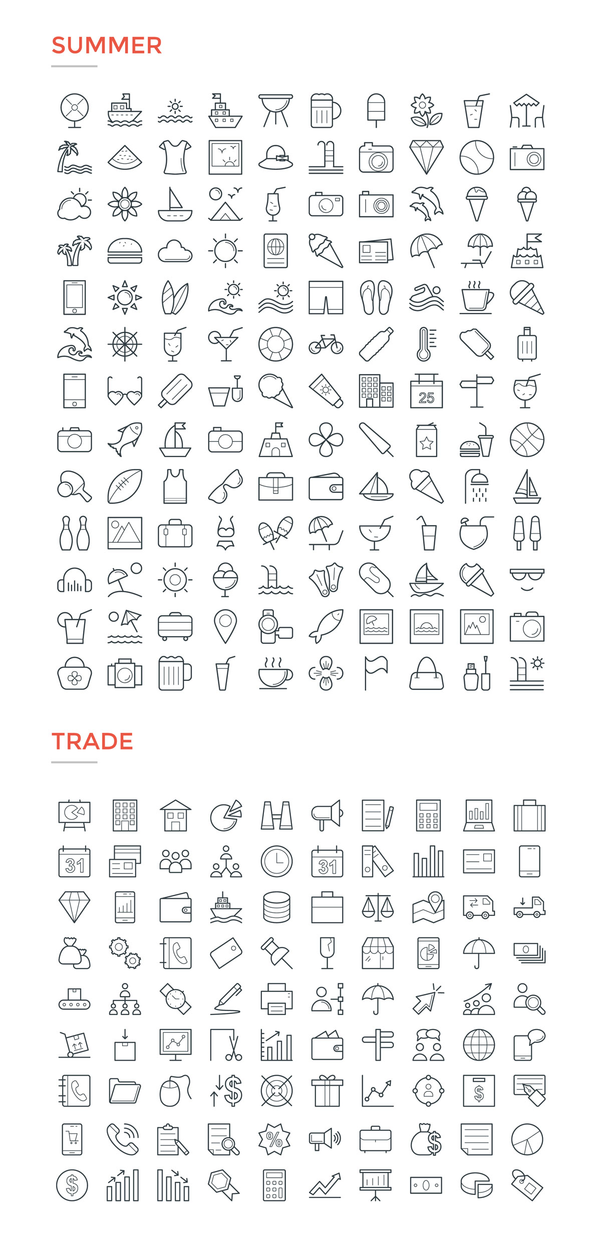 4800款独特的矢量图标合集 4800 Line Icons_img_2