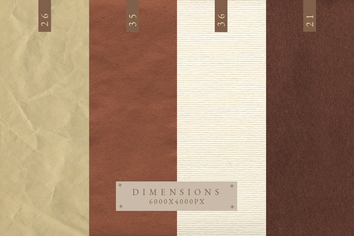 具有粗糙高分辨率的奶油纸系列纹理 Creamy Paper Collection_img_2
