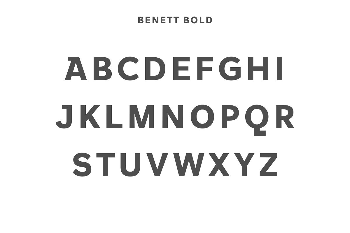 干净的粗体字体家族包下载 Benett Sans Serif Font Family_img_2