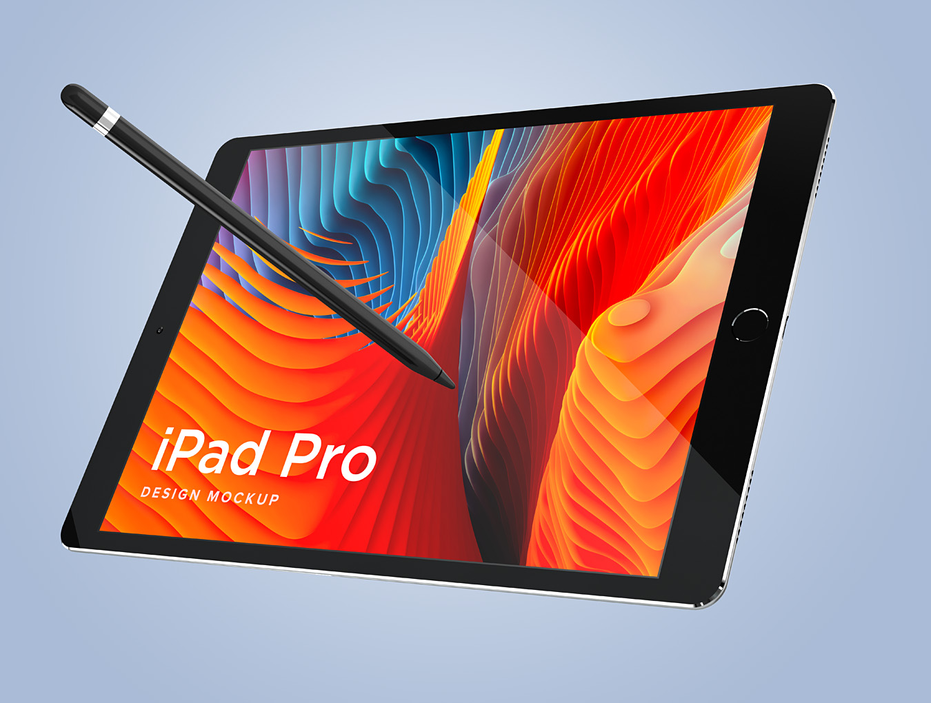 高分辨率iPad Pro模板APP设计展示样机 iPad Design Mockup_img_2