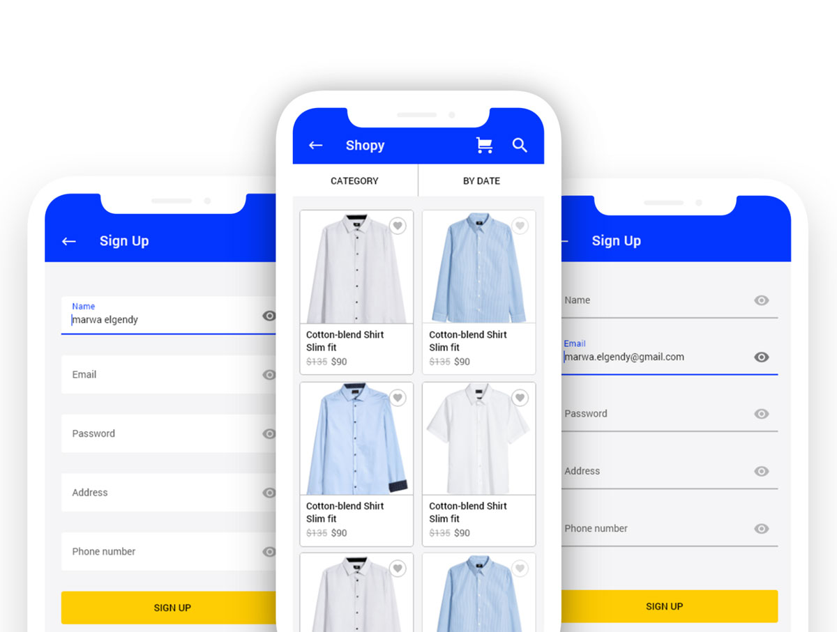 具有强大的视觉概念服装电子商城APP UI套件 Shopy Ui kit_img_2