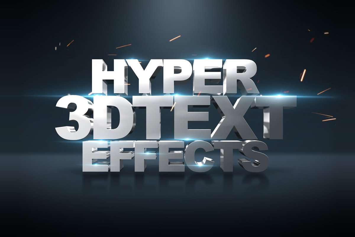 高分辨率3D文字效果图层样式 3D Text Effects_img_2