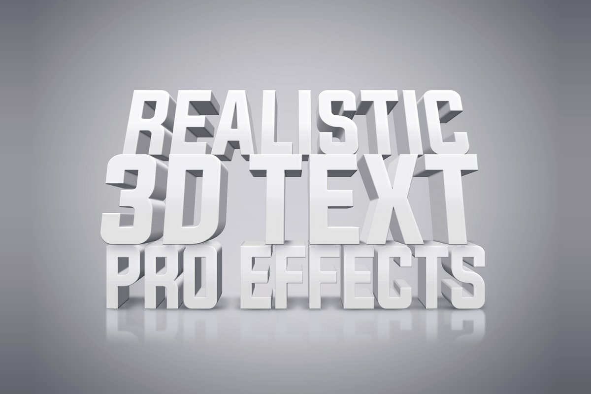 高分辨率3D文字效果图层样式 3D Text Effects_img_2