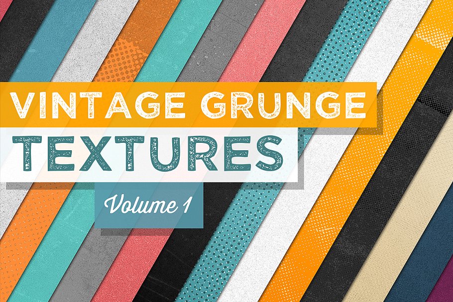 16款高分辨率复古背景纹理 Vintage Grunge Textures Vol.1_img_2