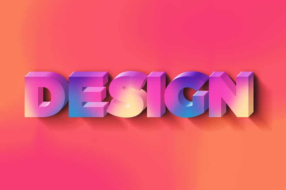 2019年3D文字效果流行趋势 3D Text Effects 2019 Trends_img_2