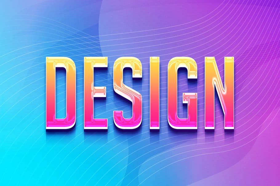 2019年3D文字效果流行趋势 3D Text Effects 2019 Trends_img_2