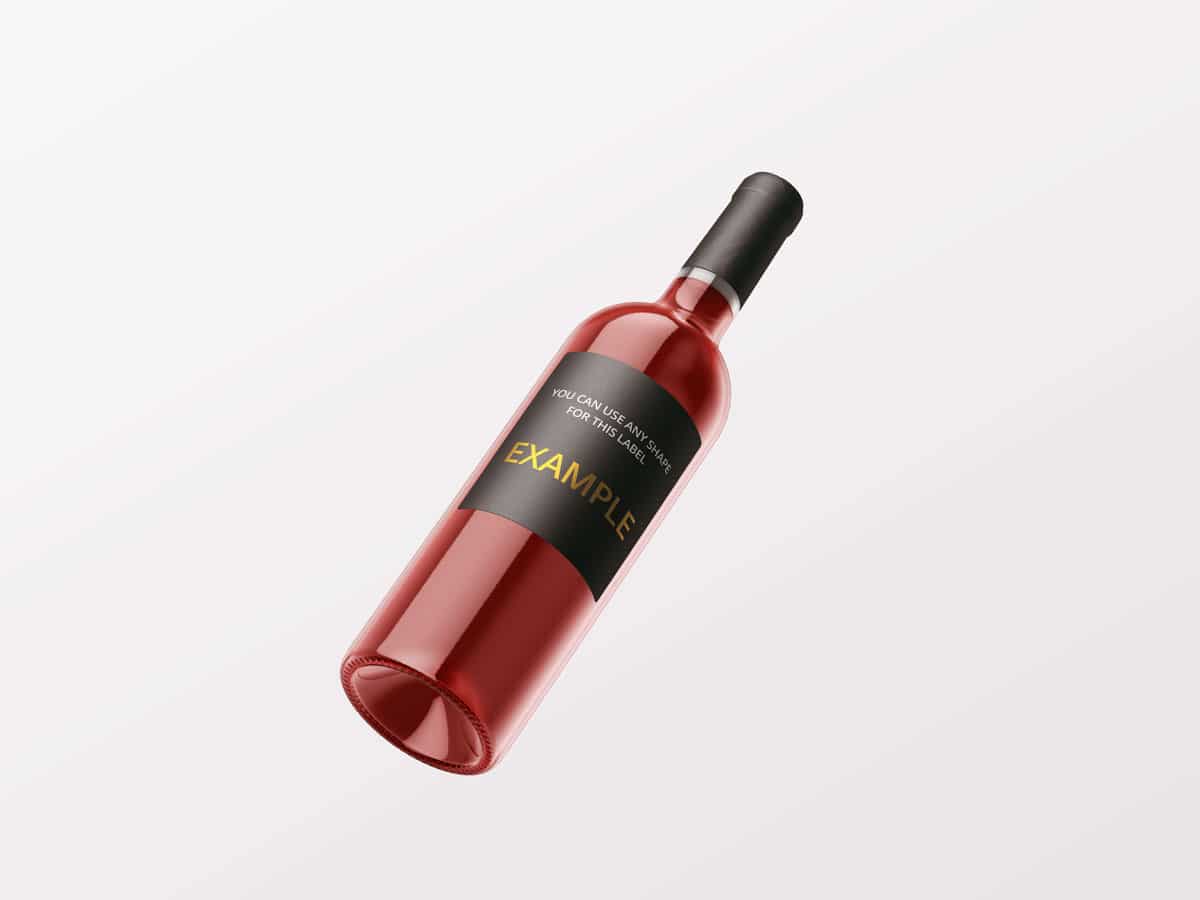 高端红酒葡萄酒玻璃瓶包装样机 Wine Bottle Mockup PSD_img_2