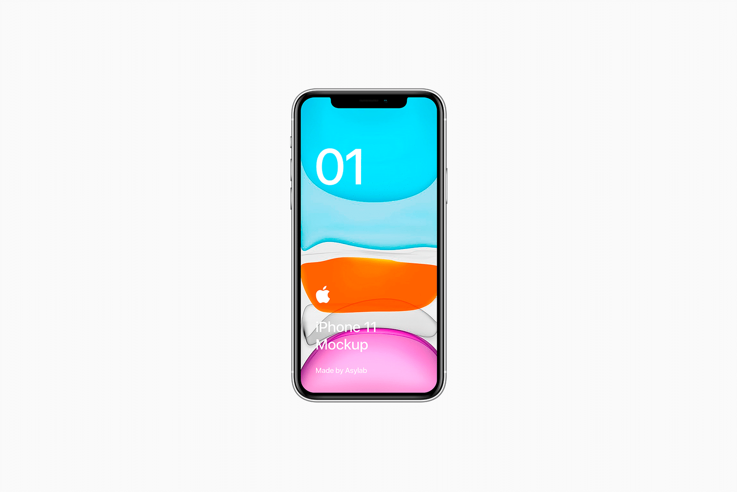 全新iPhone 11手机屏幕界面演示样机PSD模板 iPhone 11 Mockup PSD_img_2