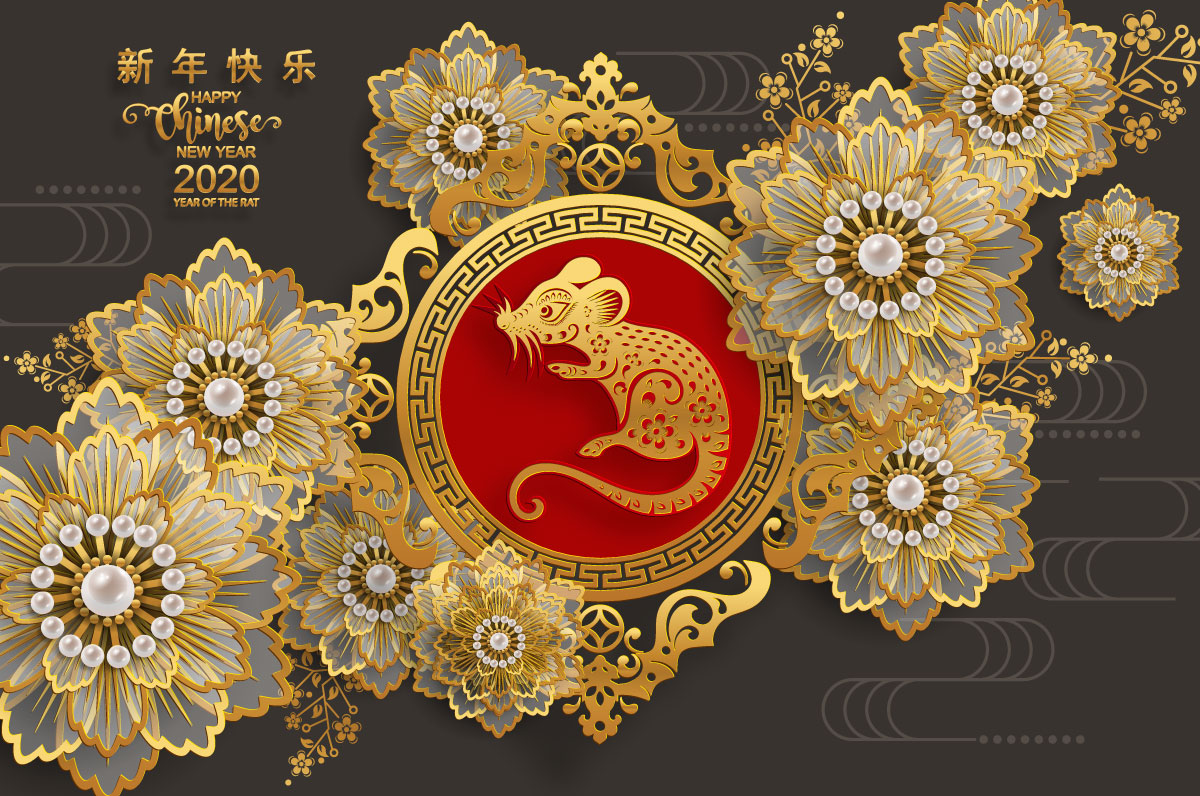 高品质2020年农历鼠年EPS矢量图形合集 High quality 2020 Lunar Year of the Rat EPS Vector Graphic Collection_img_2