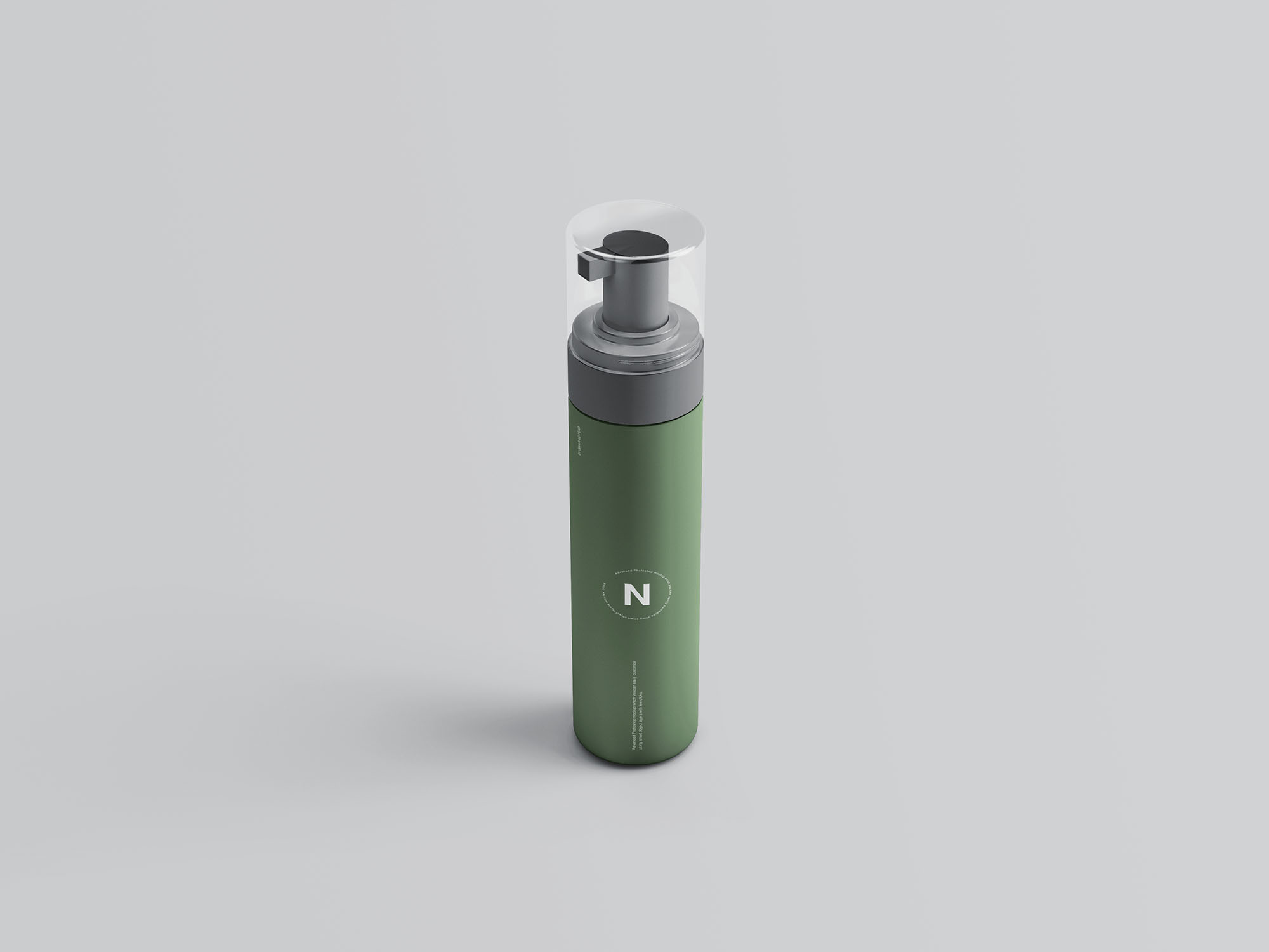 不同角度的化妆品喷雾包装样机 Cosmetic Bottles Packaging Mockup_img_2