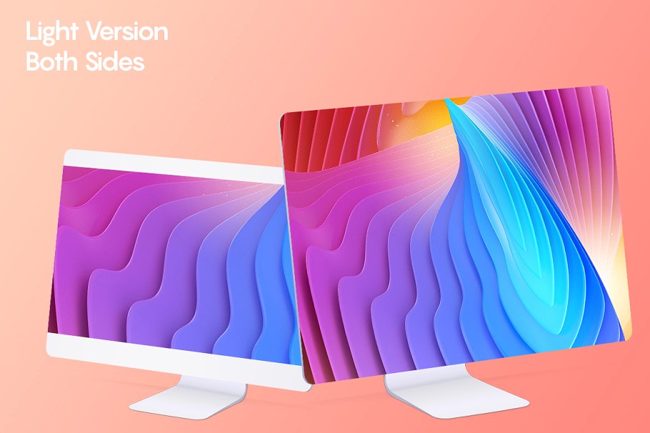 高分辨率等距的iMac Pro电脑网页设计展示样机3.0 Isometric iMac Pro Mockups 3.0_img_2