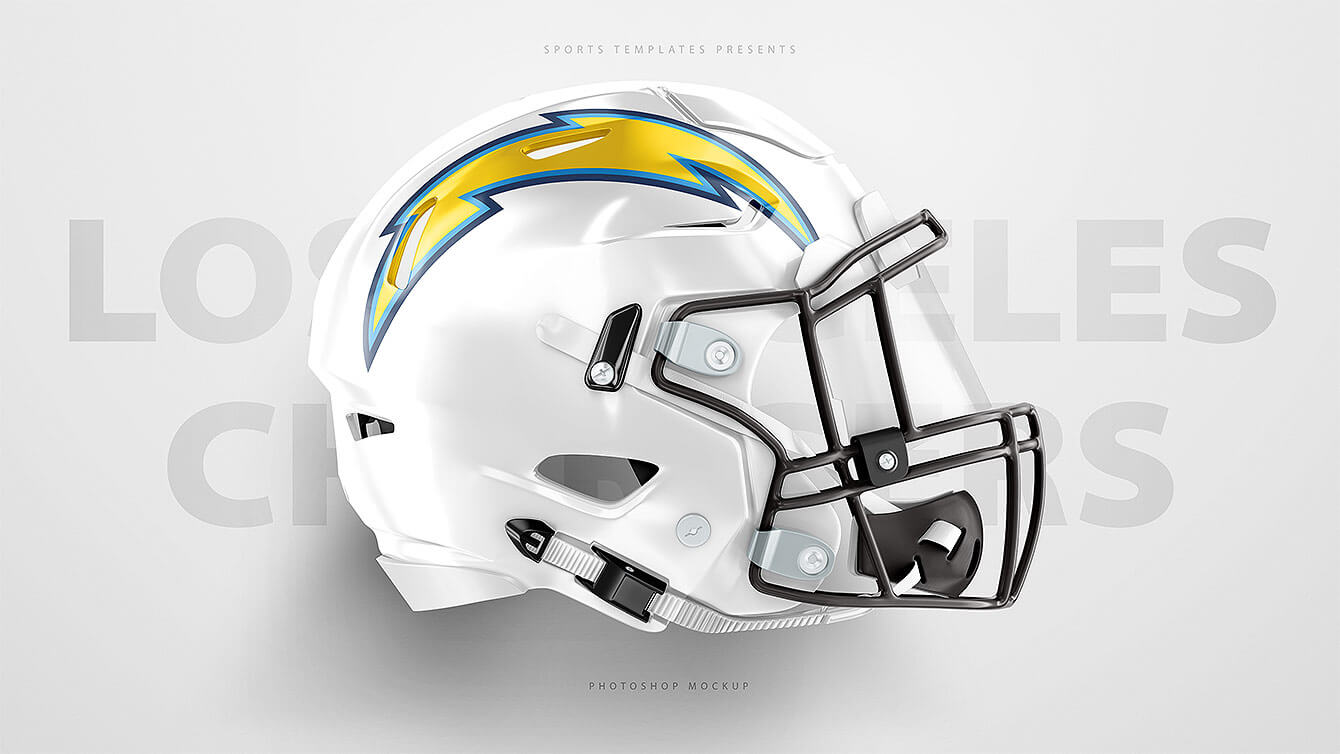 超逼真的美式足球橄榄球头盔样机PSD模板 Ultra Realistic Riddell Speedflex Helmet Mockups PSD_img_2