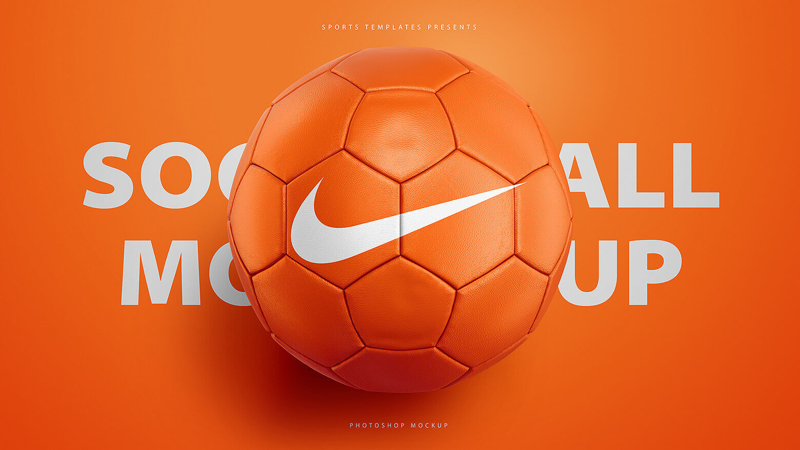 高品质体育品牌设计提案足球展示样机PSD模板 Football / Soccer Ball Photoshop Mockup PSD_img_2