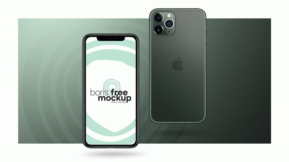 滚烫新鲜出炉的iPhone 11 Pro Max样机 iPhone 11 Pro Max Mockup_img_2