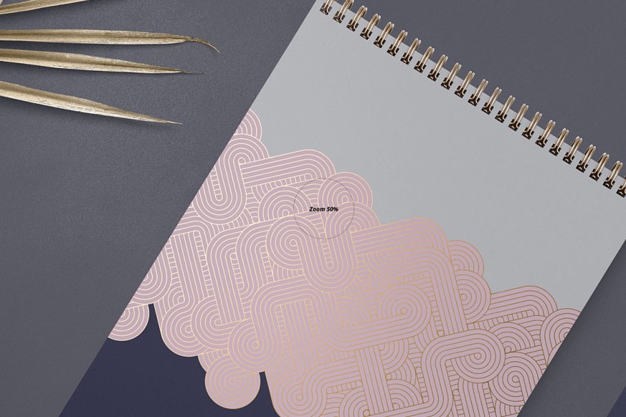 A4垂直螺旋铁环装订笔记本PSD样机 A4 Vertical Spiral Notebook Mockup_img_2