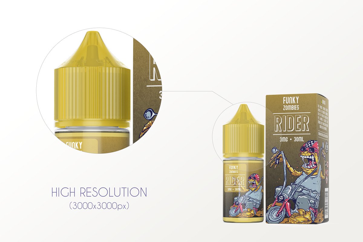 优质30ml眼药水塑料瓶包装样机 eLiquid Bottle Mockup v. 30ml-C Plus_img_2