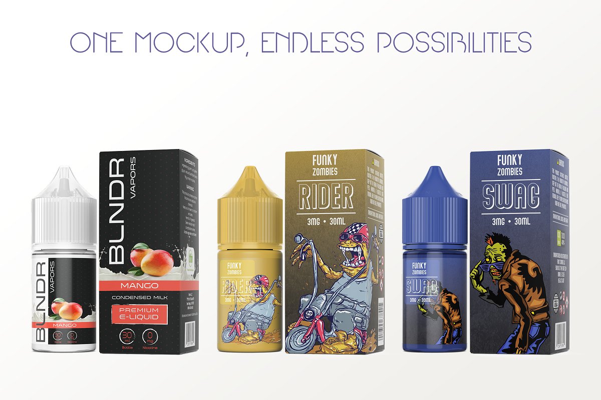 优质30ml眼药水塑料瓶包装样机 eLiquid Bottle Mockup v. 30ml-C Plus_img_2