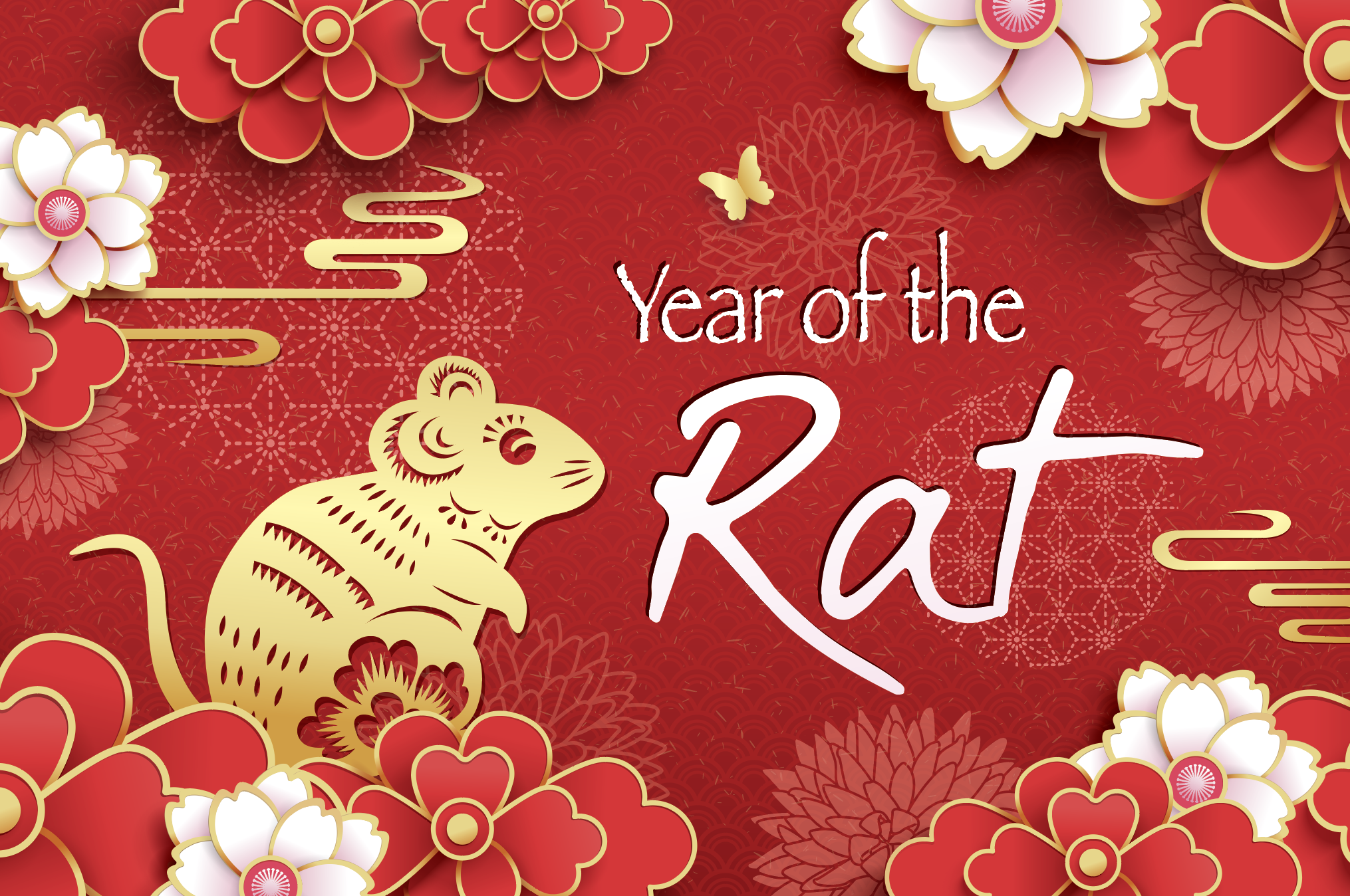 2020新年农历鼠年EPS矢量图形合集 Rat symbol New Year 2020 cartoon illustration 4_img_2