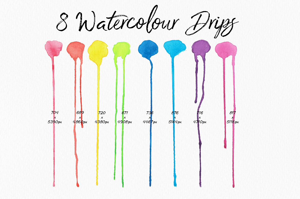 高分辨率多彩的水彩纹理工具包 The Colourful Watercolour Texture Kit_img_2