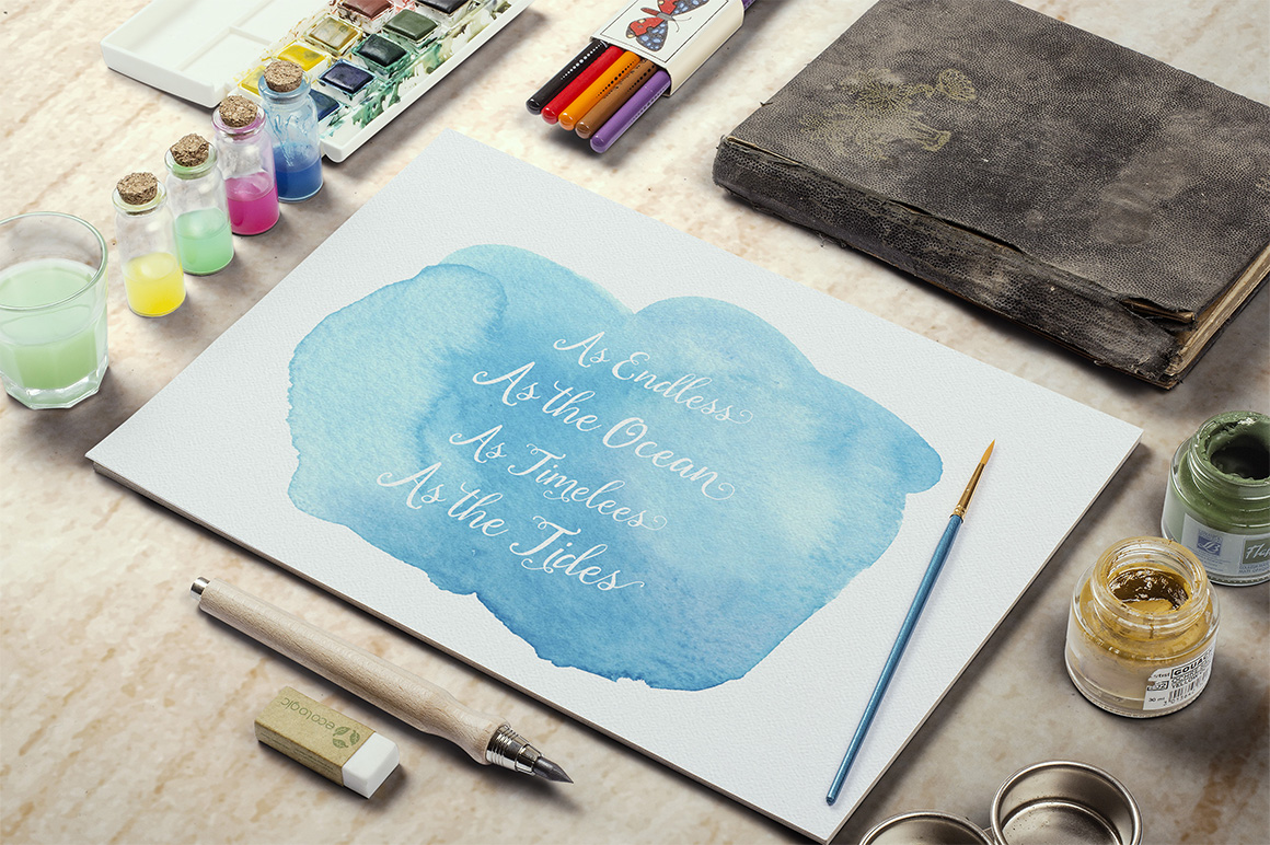 高分辨率多彩的水彩纹理工具包 The Colourful Watercolour Texture Kit_img_2