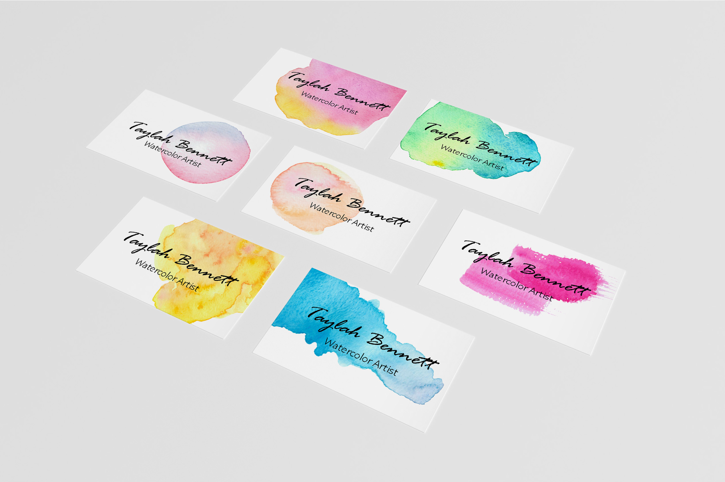 高分辨率多彩的水彩纹理工具包 The Colourful Watercolour Texture Kit_img_2