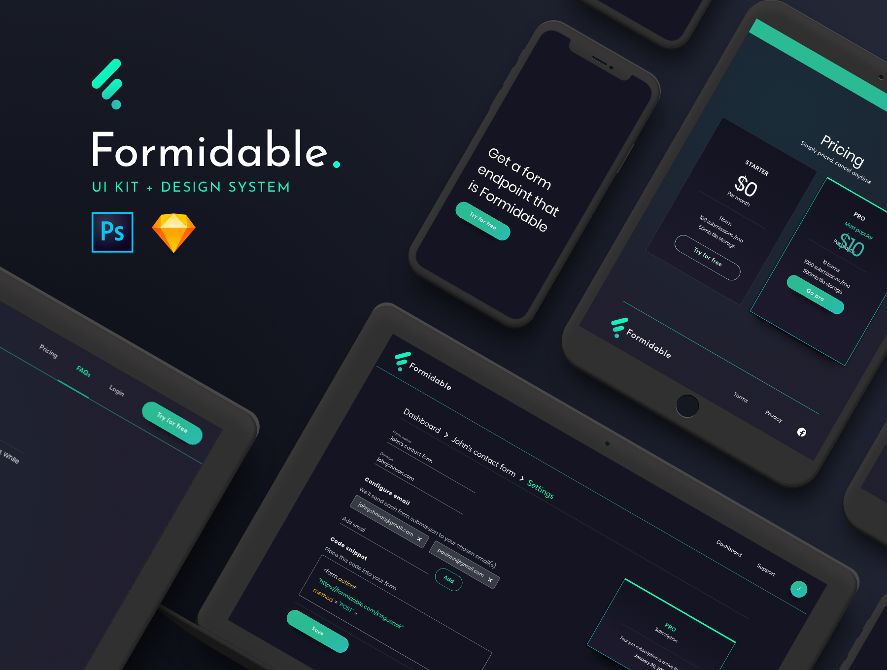 适用于SaaS项目的强大UI工具包 Formidable UI Kit_img_2