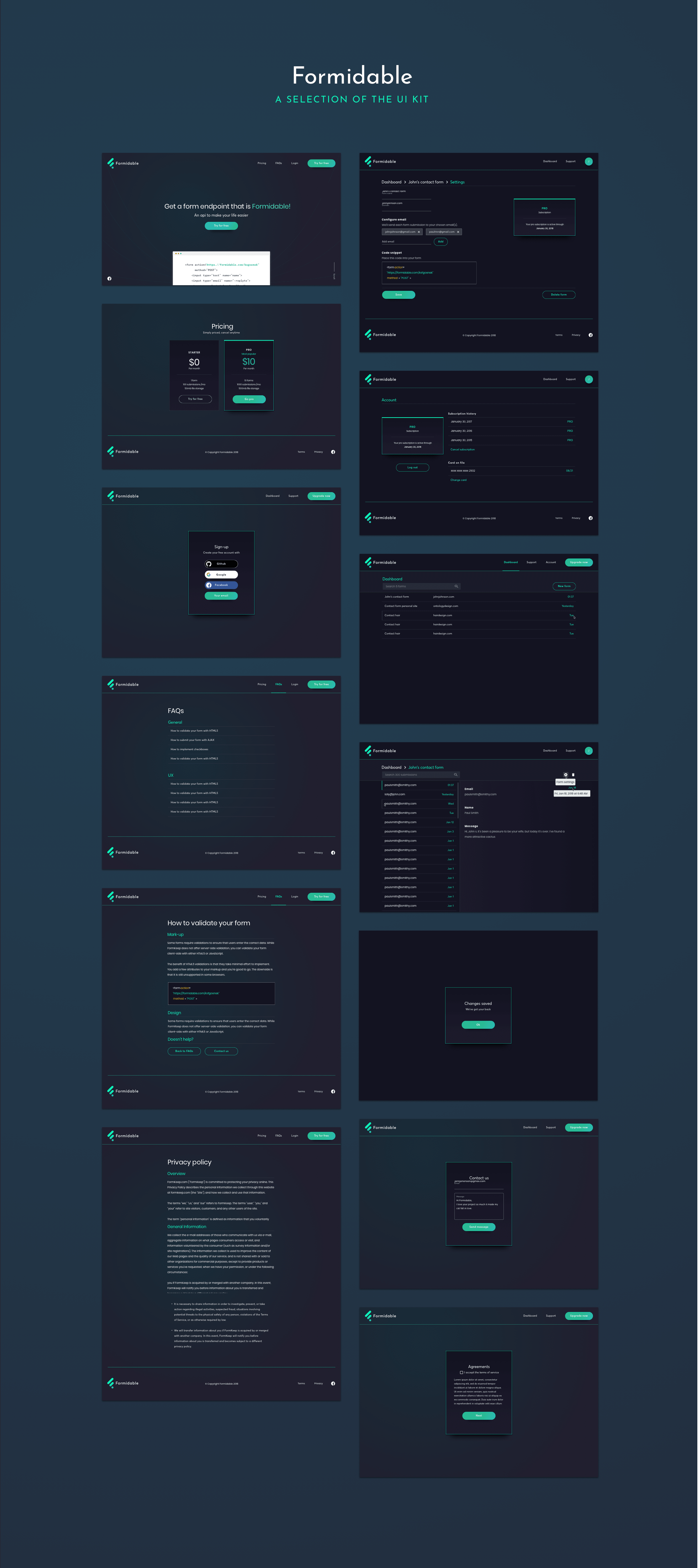 适用于SaaS项目的强大UI工具包 Formidable UI Kit_img_2