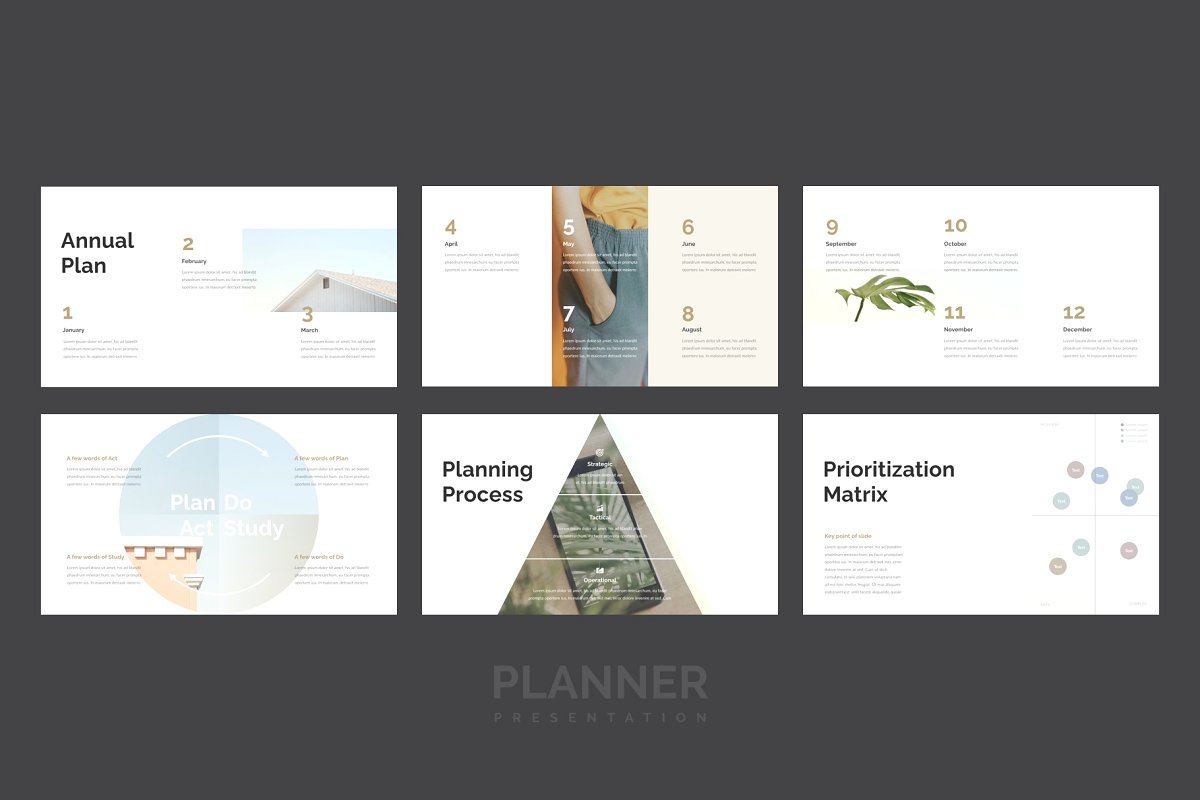 精美的设计师品牌作品艺术品展示PPT幻灯片KEY模板 Planner PowerPoint, Keynote Template_img_2