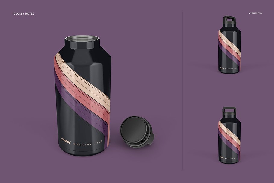 双层不锈钢保温杯展示样机 Stainless Steel Tumbler 64oz Mockup_img_2