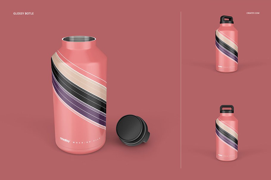 双层不锈钢保温杯展示样机 Stainless Steel Tumbler 64oz Mockup_img_2