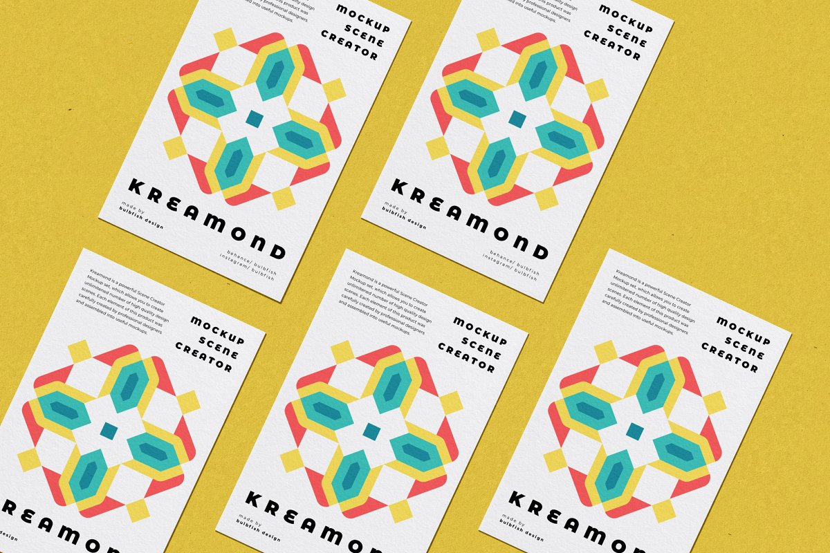 精美的品牌LOGO设计提案展示场景样机 Kreamond - Mockup Scene Creator_img_2