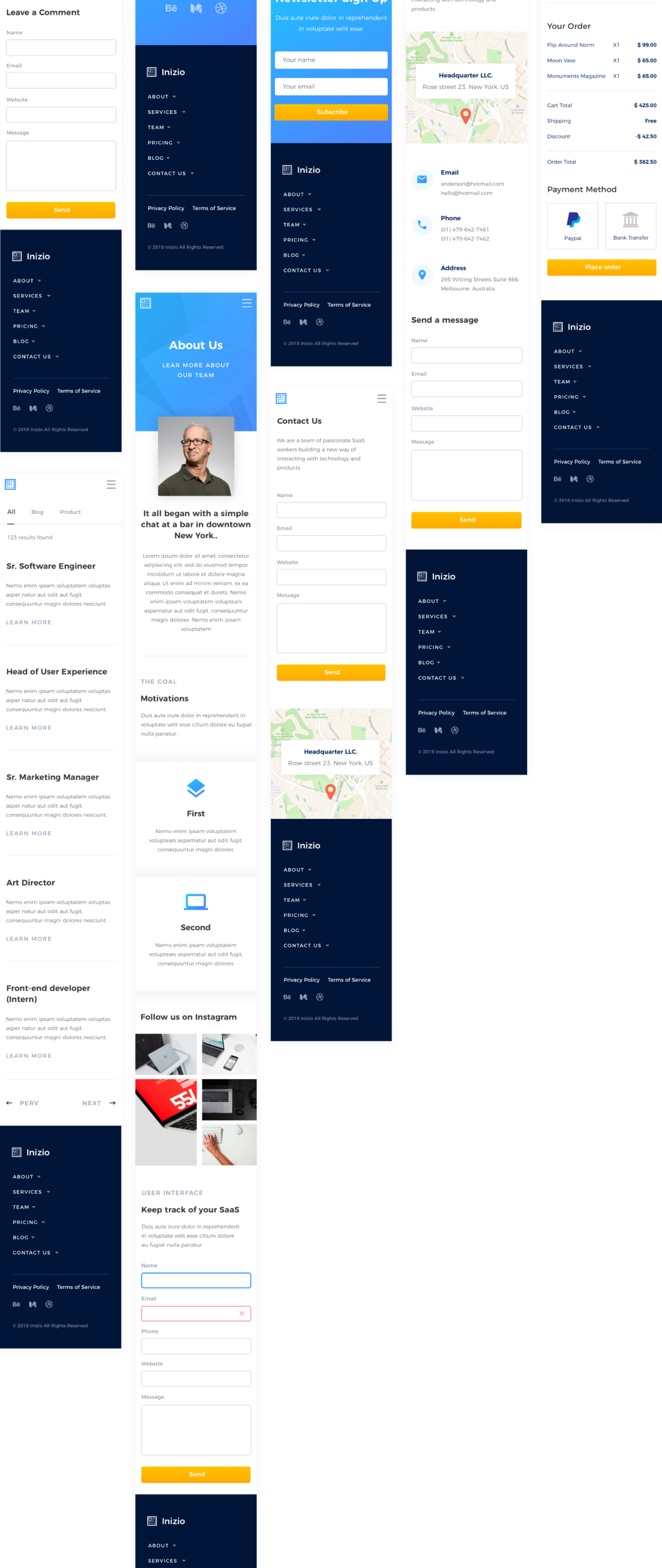 多功能的WEB UI & APP UI工具包 SaaS Website UI Kit_img_2