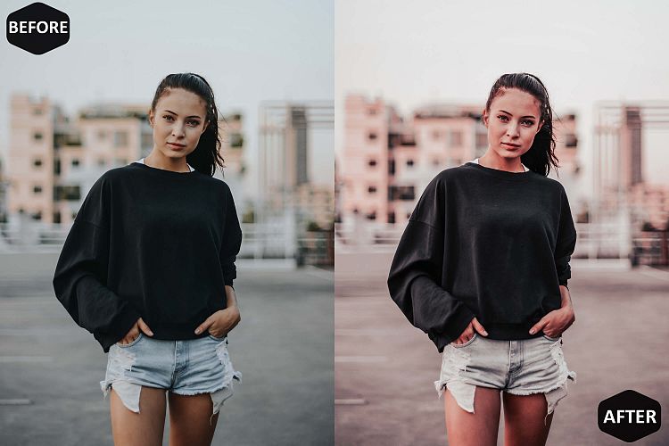 Pink Coral Mobile & Desktop Lightroom Presets, Peach modern example image 1