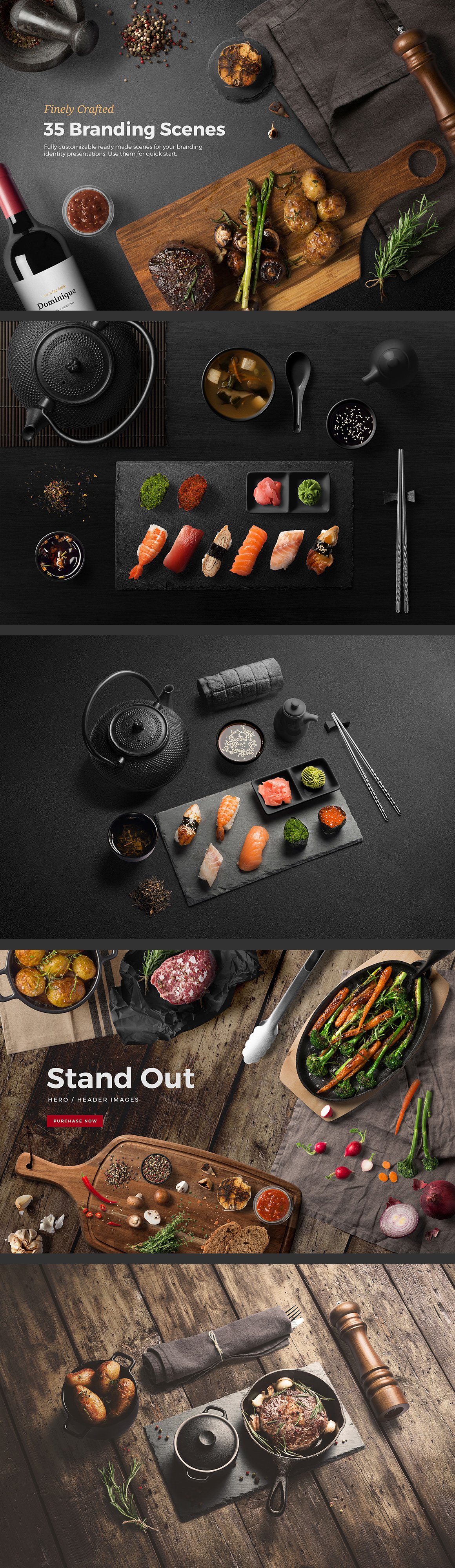 [9.4G] 精美咖啡披萨西餐厅品牌LOGO设计厨房场景展示样机 Kitchen Ready Mockup Creator_img_2