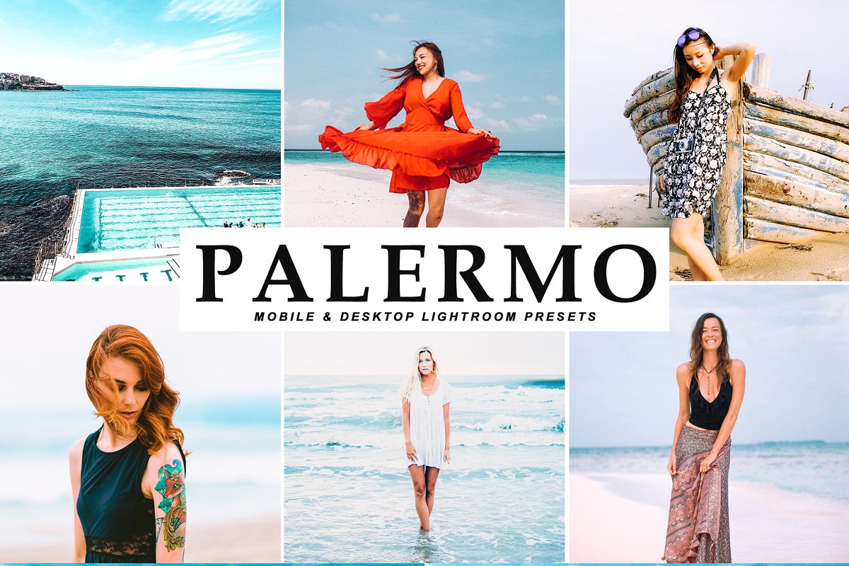 婚礼旅行沙滩时装摄影照片明亮效果LR预设 Palermo Lightroom Presets Pack_img_2